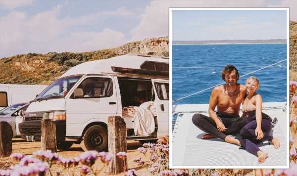 British couple share 15,900km epic road trip in Australia – forced to tend to graveyards