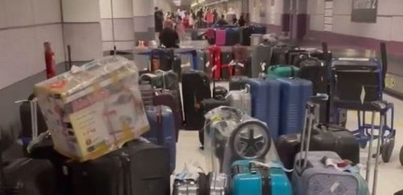 Brits face huge airport chaos as suitcases abandoned after 8 hours of waiting