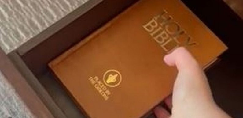 Holidaymaker left speechless as they find x-rated message in hotel room bible