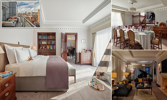 Inside the London hotel room as big as a large detached house
