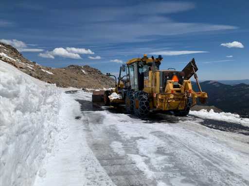Mount Evans road opens after CDOT crews complete snow removal operations