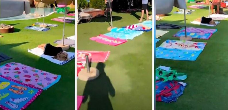 Holiday chaos as Britons rush to hotel pool to hog sunbeds at 5am – ‘Ridiculous’