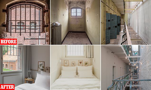 Before and after photos reveal a prison's transformation into a hotel