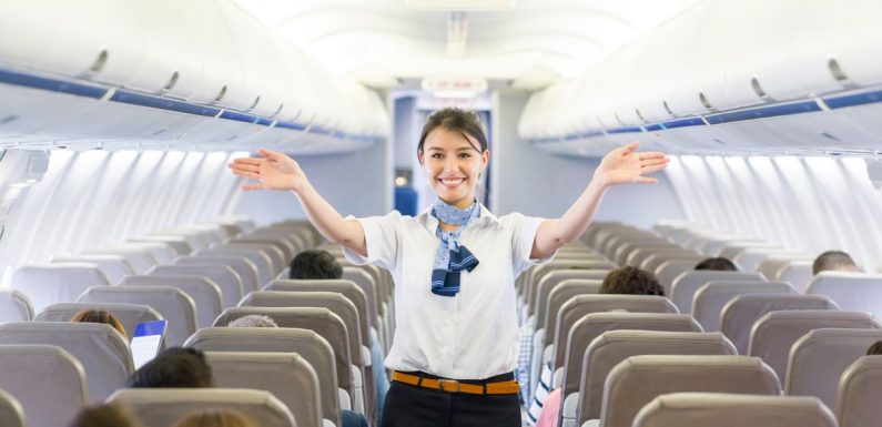 Flight attendant explains why tray tables and seats must be up when landing