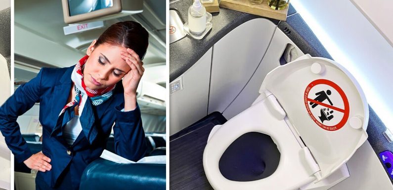 Flight attendant shares ‘disgusting’ bathroom habit passengers should ‘never ever’ do