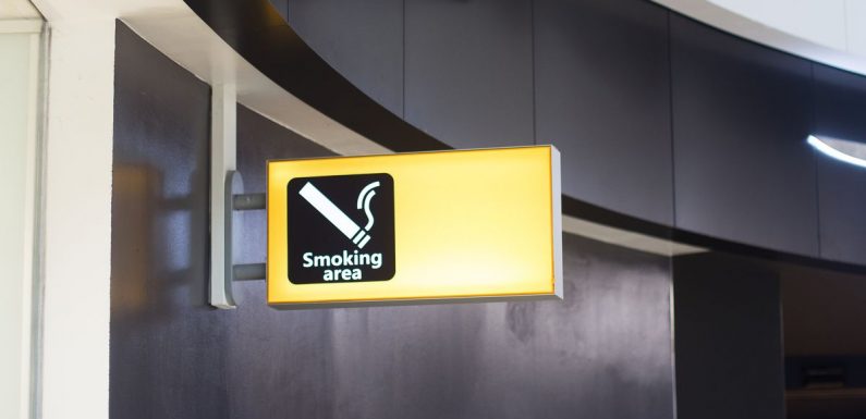 Over half of UK airports have complete smoking and vaping ban after security