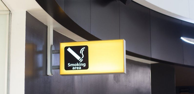 Over half of UK airports have smoking and vaping ban after security