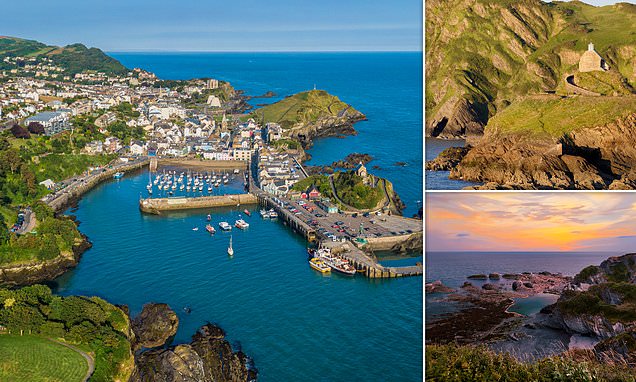 This Devonshire town offers old-fashioned charm in a cliffside setting