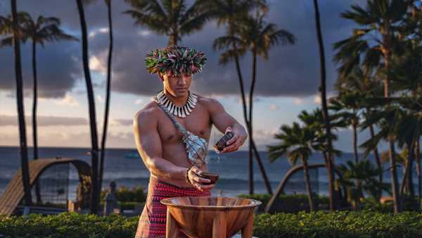 Westin Maui Resort is hosting a sunset awa ceremony