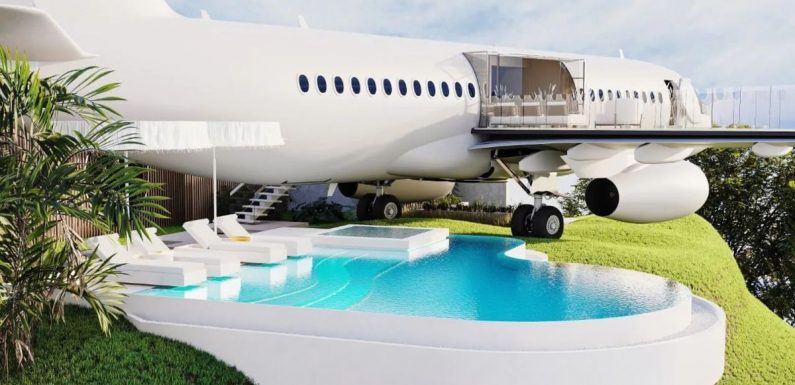 Hotels built into old planes – from Bali cliffs to Costa Rican jungle from £101