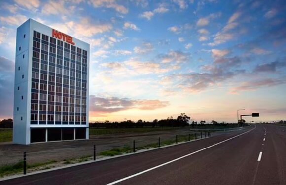 Fake hotel built next to motorway has people confused as they try to book stays