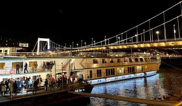 Riverside Mozart river ship is christened in surprise ceremony