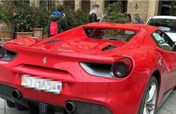 Tourist fined £412 for driving Ferrari into Italian city square