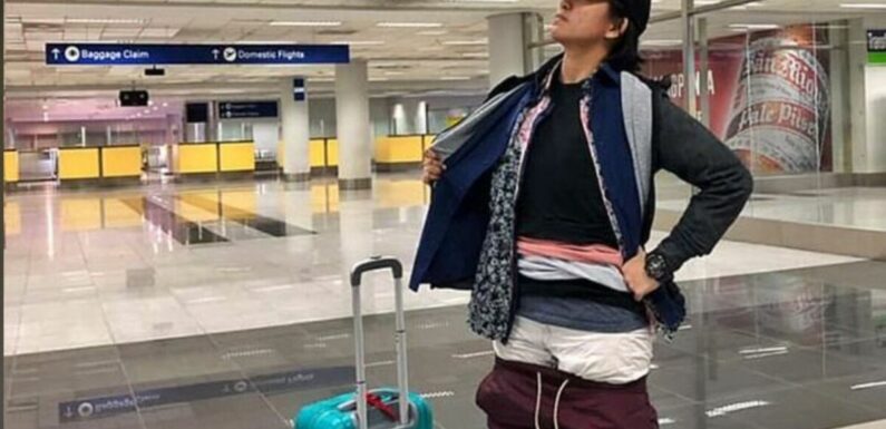 Woman escapes luggage fees by wearing 2.5kg of clothes