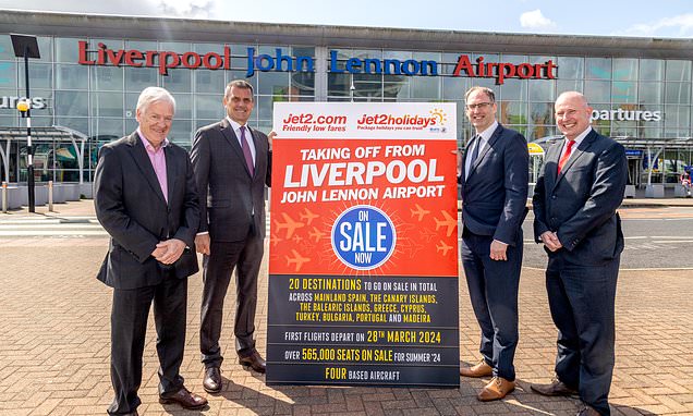 Jet2.com to launch flights from Liverpool from March 2024