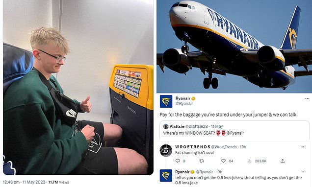 Ryanair hits back after being accused of fat shaming a passenger