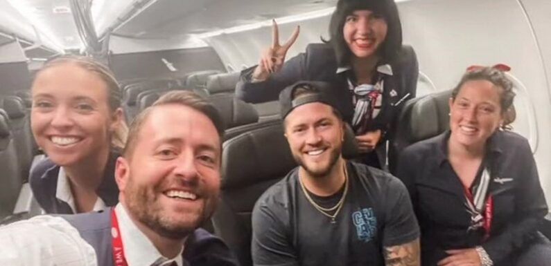Man who was ‘only person on plane’ now in group chat with the flight attendants