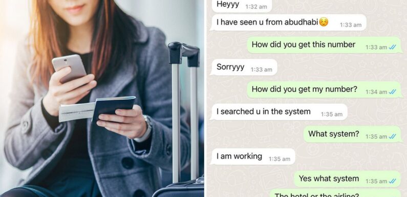 Woman disturbed as Etihad worker sends ‘unbelievably creepy message at airport’