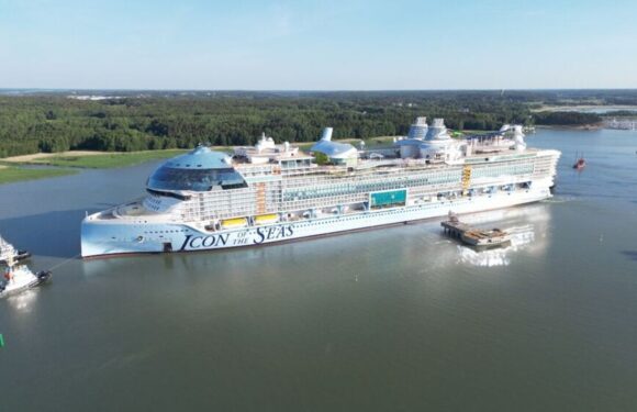 World’s biggest ever cruise ship sets off on first sea trials