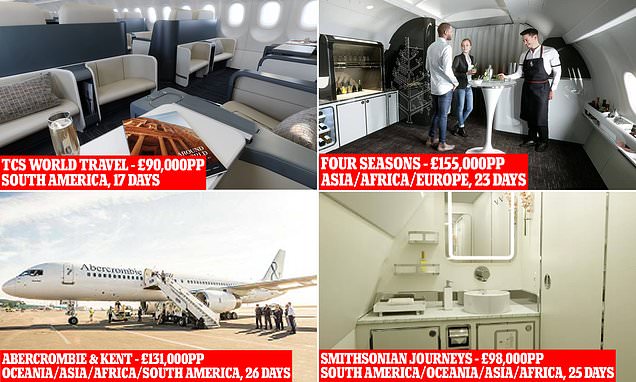 Luxury air travel where wealthy fly in 'five-star hotels on wings'