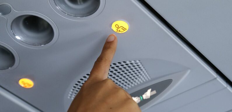 I'm former cabin crew and you've been using the call button all wrong!