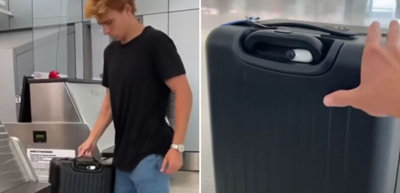 Passenger puts camera on luggage to find out what really happens next