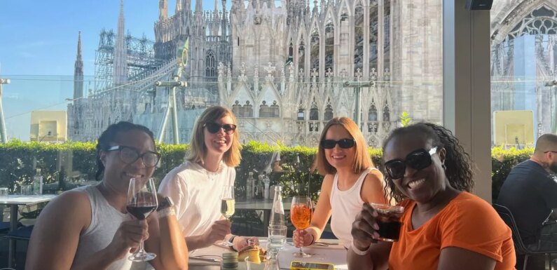 Mums fly to Milan for 18-hour spa break – and get back in time for school run