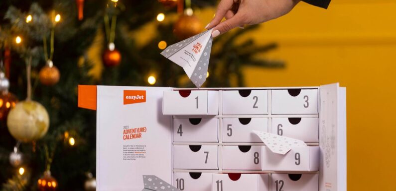 easyJet launches £695 advent calendar with £2,000 of flights and holidays