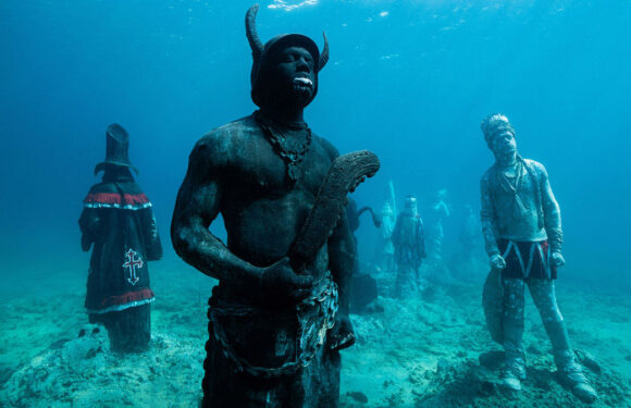 New works of art at Grenada's underwater sculpture garden