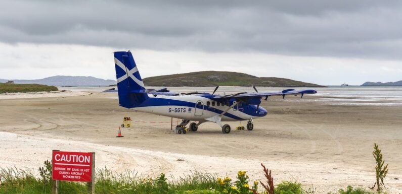 Remote UK airport ‘looks like Barbados’ – but the runway disappears every day
